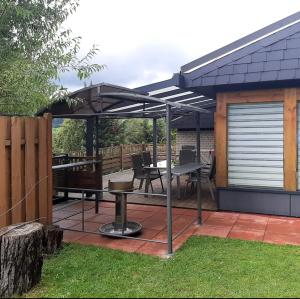 Patio nebo venkovní prostory v ubytování Ferienhaus DANA