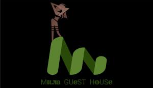 a cartoon cat standing on top of a muna guest house at Mila Guest House in Moscow
