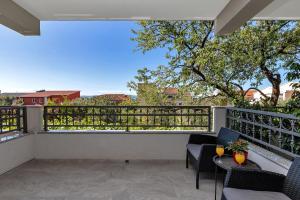 Balkón alebo terasa v ubytovaní Apartment Ivo Makarska