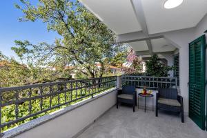 Balkón alebo terasa v ubytovaní Apartment Ivo Makarska