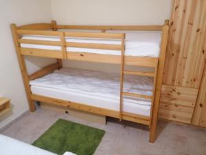 a couple of bunk beds in a room at APARTMA ROŽLE - ROGLA in Vitanje