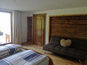 Postel nebo postele na pokoji v ubytování Haus Baumoos