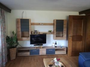 TV a/nebo společenská místnost v ubytování Haus Baumoos