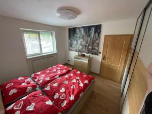 Posteľ alebo postele v izbe v ubytovaní Apartmán Daxnerko - samostatný dvojpokojový byt