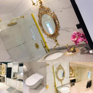Kúpeľňa v ubytovaní Domek w Pieninach Apartament Pałacowy Liliana