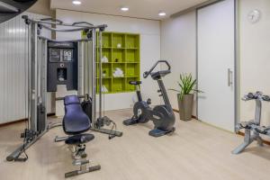 Fitness centrum a/nebo fitness zařízení v ubytování Melia Luxembourg