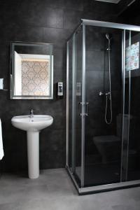 Koupelna v ubytování Hotel Manzanito