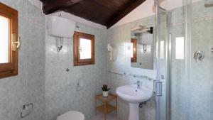 Koupelna v ubytování Hotel Villa Bonelli