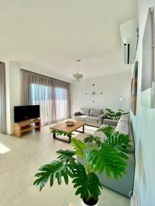 Vit'S sea Villa tesisinde bir oturma alanı