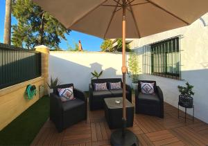 A seating area at Apartamento en Apartaclub La Barrosa