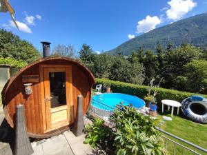 Bazén v ubytování Haus AlpenHahn nebo v jeho okolí