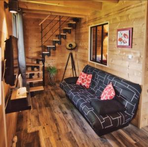 Posezení v ubytování Gîte aux Deux Chênes