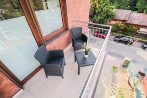 Balkón alebo terasa v ubytovaní Apartament City Center Classic - Luxury Standard