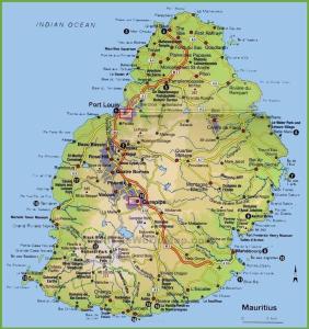une carte détaillée des routes et des villes de l'Irlande dans l'établissement Résidence Manbee, à Abercrombie