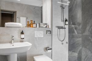 Koupelna v ubytování Hotel Admiral Lugano