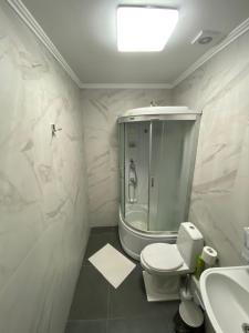 Koupelna v ubytování Северная Пальмира Отель