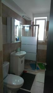 コンスタンツァにあるスタジオ ニクのバスルーム(トイレ、洗面台付)