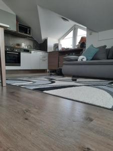 Kuchyňa alebo kuchynka v ubytovaní Kamilla Apartman Villapark