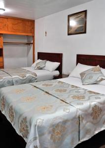 Krevet ili kreveti u jedinici u okviru objekta Hotel CALLI YOLOTL Teotihuacan