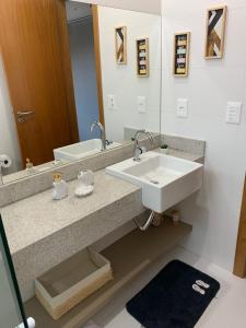 Phòng tắm tại Apartamento luxo Barra Grande Península de Maraú