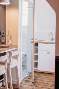 Kuchyň nebo kuchyňský kout v ubytování Apartment 25 - zentrumsnah