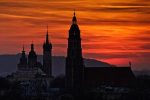 Pohľad na východ alebo západ slnka z apartmánu alebo blízkeho okolia