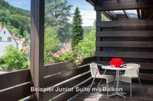 Balkón nebo terasa v ubytování Kurgarten-Hotel