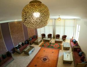 Posezení v ubytování kasbah yu palace + 37 fotografií