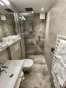 Koupelna v ubytování Haus Steffeler