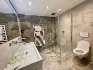 Koupelna v ubytování Haus Steffeler