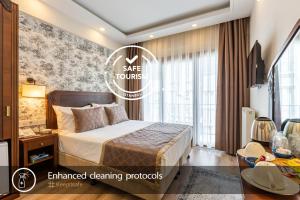 MENAR HOTEL&SUITES -Old City Sultanahmet客房内的一张或多张床位