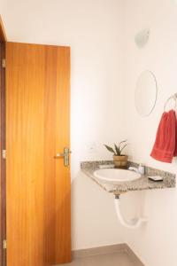 Koupelna v ubytování Hospedaria Oitis