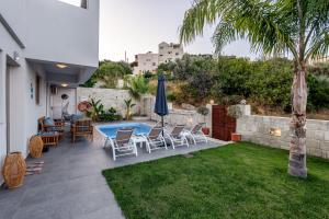 Zahrada ubytování Villa Vasiliki