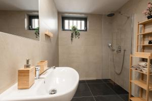 Koupelna v ubytování Apartmán Rotterovka -Ski Resort Herlíkovice & Bubákov
