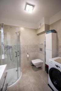 A bathroom at Zsuka apartman free parking Még 26 kép