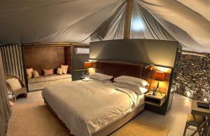 Ein Bett oder Betten in einem Zimmer der Unterkunft Sanbona Wildlife Reserve