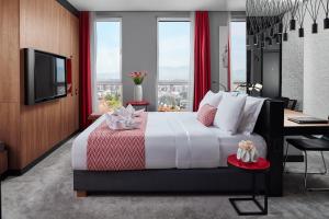Katil atau katil-katil dalam bilik di Hotel Panoramika Design & Spa