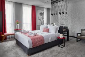 Katil atau katil-katil dalam bilik di Hotel Panoramika Design & Spa