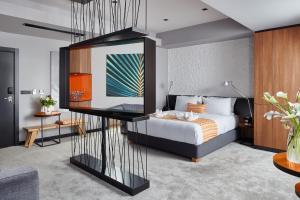 Katil atau katil-katil dalam bilik di Hotel Panoramika Design & Spa