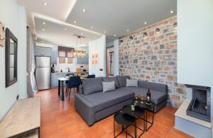 Kuchyňa alebo kuchynka v ubytovaní Casa Kaneli Luxury Villa Elounda