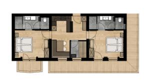 Půdorys ubytování Stocker´s Wohlfühlapartments