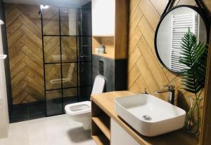 Kúpeľňa v ubytovaní APARTAMENT MIERZYN