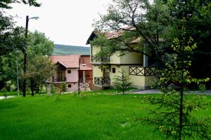 dom z zielonym trawnikiem przed nim w obiekcie VONRESORT Abant w mieście Dereceören