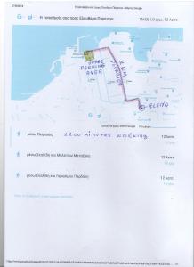 a map of the disneyland resort at Alena Apartments in Chania