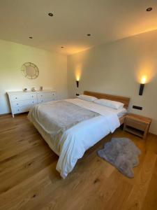 Cama o camas de una habitación en Alpine Apartment Belluca