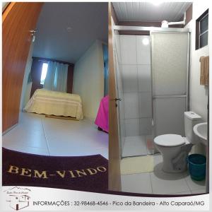 Een badkamer bij Suites Pico do Cristal