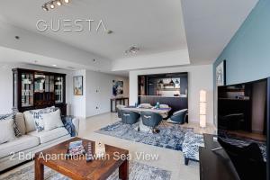 Posezení v ubytování Al Majara by EMAAR, Dubai Marina
