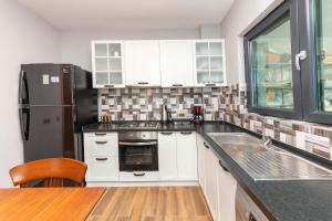A kitchen or kitchenette at Eclectic Studio Apartment near Sea in Bodrum