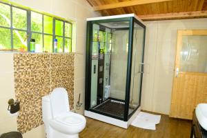 Ein Badezimmer in der Unterkunft Severine Cottages and Lounge Ltd