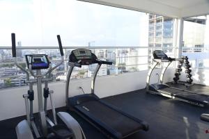 Fitness centrum a/nebo fitness zařízení v ubytování Apartamento N1401 Downtown Santo Domingo
